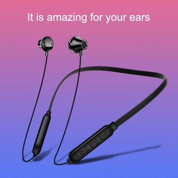 

Bluetooth 5.0 Sport Wireless Headphones Neckband In Ear Earphones With Microphone Stereo Bass Running Headset For Smartphone MP3