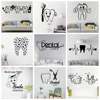 Brush Teeth Stickers Vinyl Wall Sticker For Dentist Shop Room Decor Waterproof Wall Art Decal наклейки на стену ► Photo 1/6