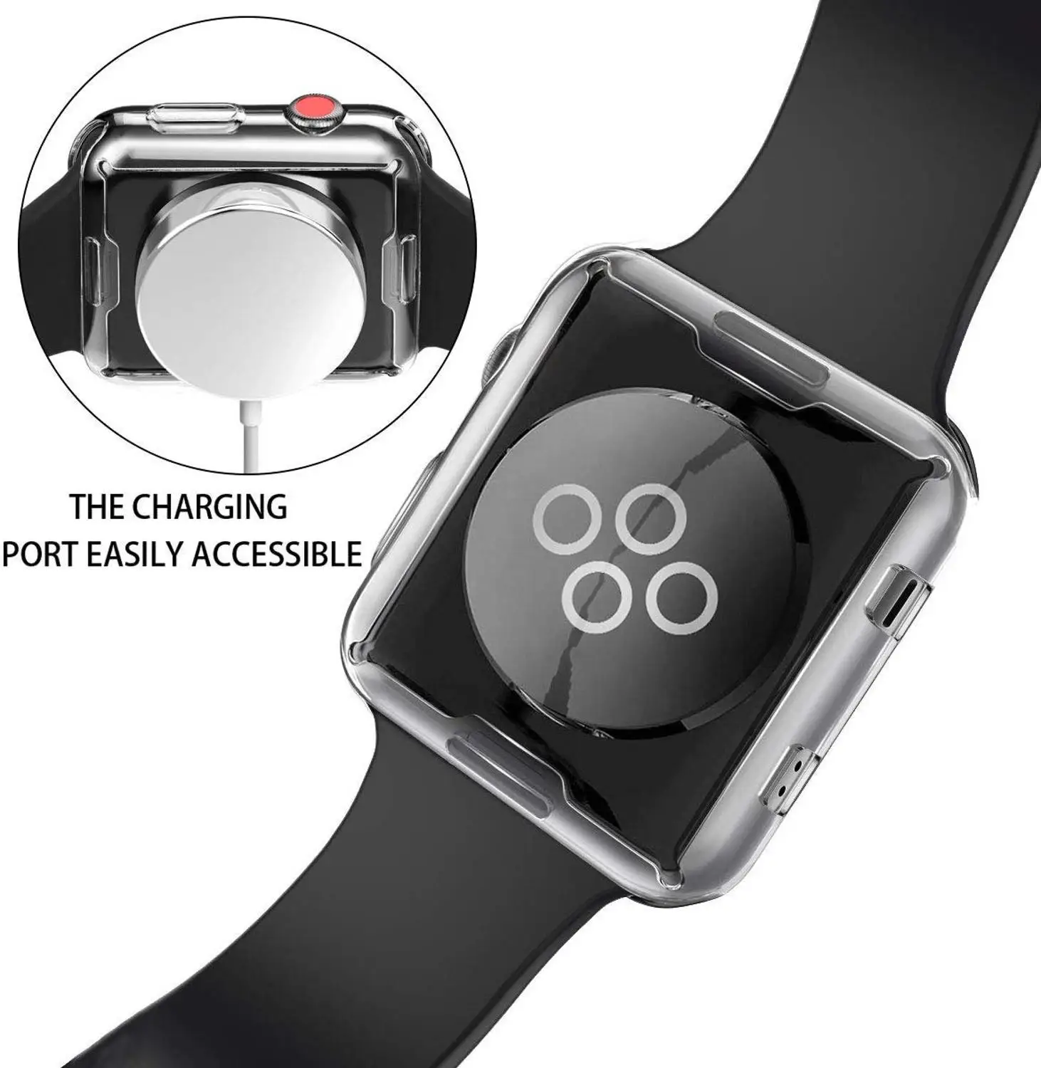 Для apple watch Series 5/4/3/2/1 чехол для Watch Экран протектор общий защитный i 38 мм 40 42 44