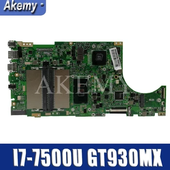 

Akemy X510UR For Asus X510U X510UN X510UR X510URR X510UQ Laotop Mainboard X510UR Motherboard W/ I7-7500U GT930MX
