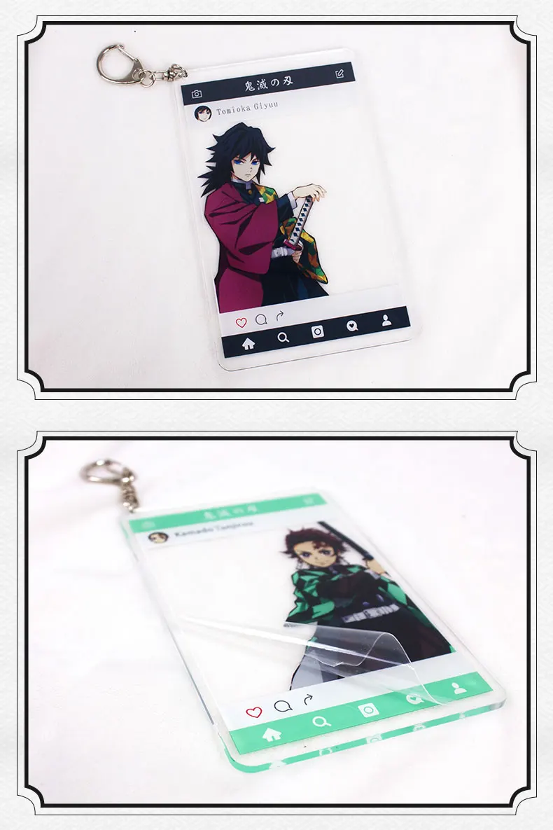Demon Slayer: Kimetsu No Yaiba Косплей акриловый брелок сумка брелок держатель кулон аксессуары подарок