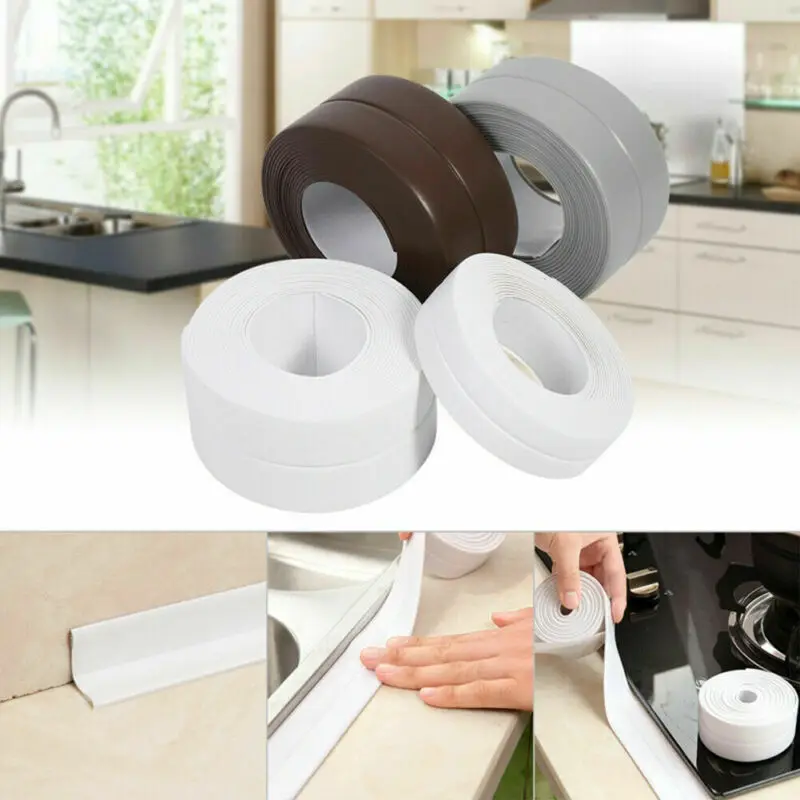 3.2M Bath Wall Sealing Strip Self Adhesive Tape Kitchen Caulk Repair