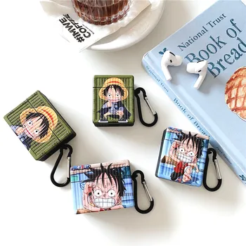 

One Piece Monkey D. Luffy trunk earphone case for Airpods 3 pro 1 2 Wireless bluetooth headset soft imd cute cartoon Accessories