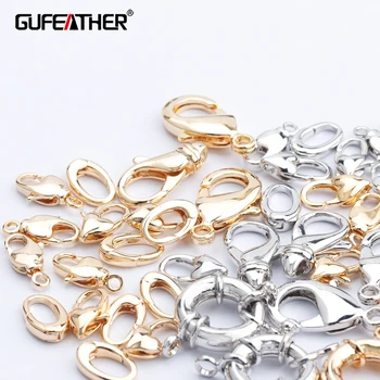 

GUFEATHER M723,jewelry accessories,18k gold plated,0.3 microns,connector,diy chain necklace,charms,jewelry making,10pcs/lot