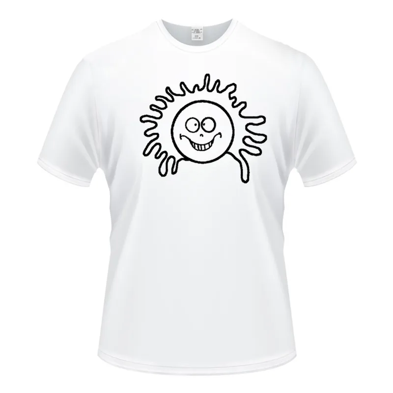 Radiate sun radiate positivity positive quote kawaii sunshine happiness cute Cool TShirts Clothes Oversized Men Short Sleeve | Мужская
