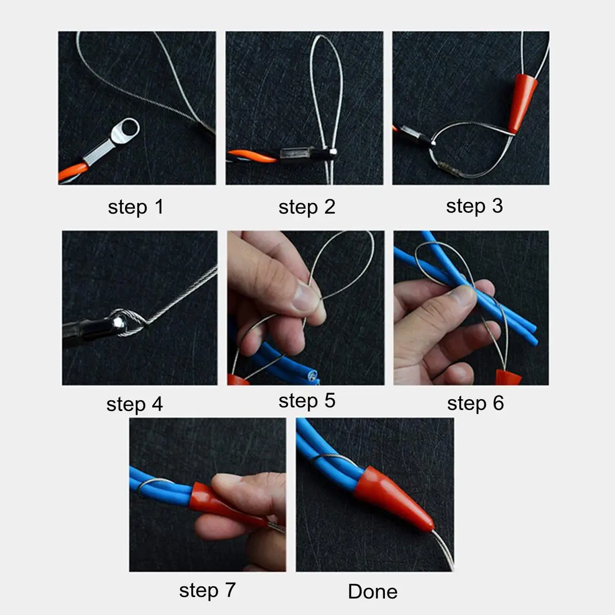 de fibra vidro cabo eletrico push 05