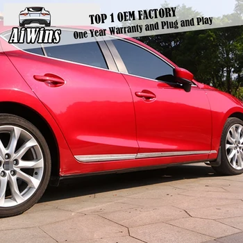 

Aiwins BODY TRIM For Mazda 3 Axela 2014-2017 Sedan Car SIDE DOOR BODY MOLDING TRIM COVER LINE GARNISH PROTECTOR ACCESSORIES