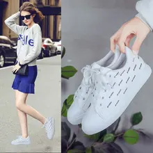 Маленькие белые туфли; женские тонкие туфли для отдыха на плоской подошве с круглым носком; женские низкие Туфли для катания на коньках; Chalaza