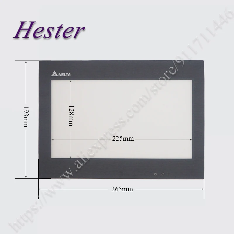 Touch Screen Glass Panel Digitizer for Delta DOP-B10S615 DOP-B10E615 Touchpad + Front Overlay Protective Film