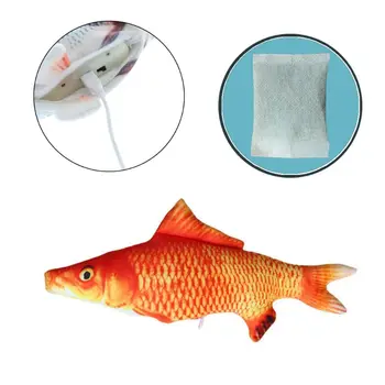 

Electric Catnip Cat Toy Fish Realistic Plush Wagging Fish Pet Interactive Gift