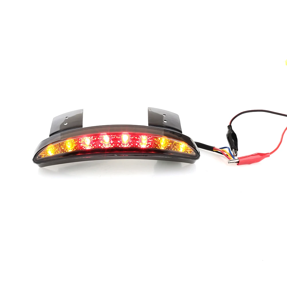 Vehemo DC12V задний фонарь мотоцикла светодиодный прочный с рулем красный гоночный задний тормозной фонарь для Halley XL883/1200
