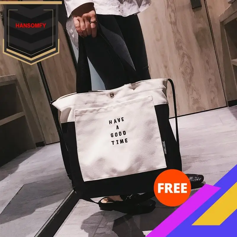 Большая сумка 2020 Новый стиль Женская в Корейском стиле модная Холщовая Сумка