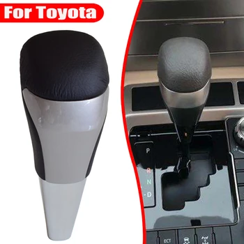 

Car Automatic Gear Shift Knob Shifter HandBall For Toyota Prado LC200 Land Cruiser 2016-19 Highlander ABS & Leather Car Styling