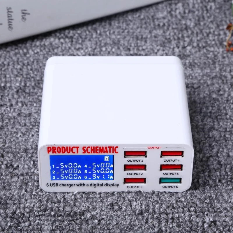 USB-зарядка 3 0 6 портов А адаптер разветвитель быстрая зарядка док-станция с