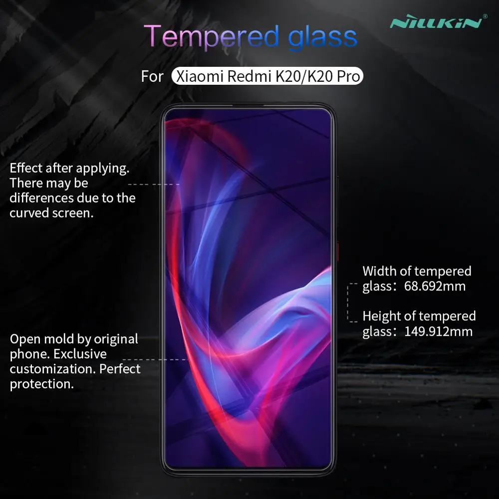 Закаленное стекло Nillkin для Xiaomi Redmi Note 9 Pro Max 9s 8T 8 7 8A Защитное экрана защитное