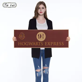 

9 3/4 (nine and three quarters) Platform Movie Vintage Paper Decoration Poster Wall Stickers 72x24cm