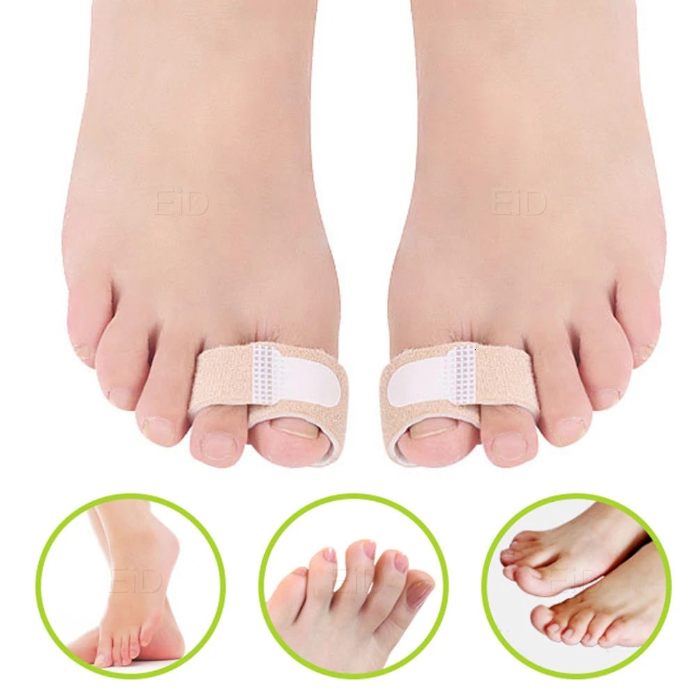 EiD 2Pcs Toe separator Strap for Bunion Splint Hallux Valgus Orthosis Correction Overlapping Spreader Foot Protector Inserts