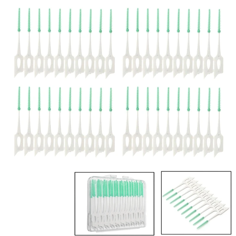 New 1Pack/40Pcs Soft Clean Between Interdental Floss Brushes Dental Oral Care Tool Drop Shipping | Красота и здоровье
