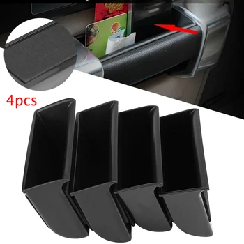 

4Pcs Car Inner Side Door Storage Box Holder for Land Rover LR4 Discovery 4 2009-2016 interior Accessories Car Styling Black