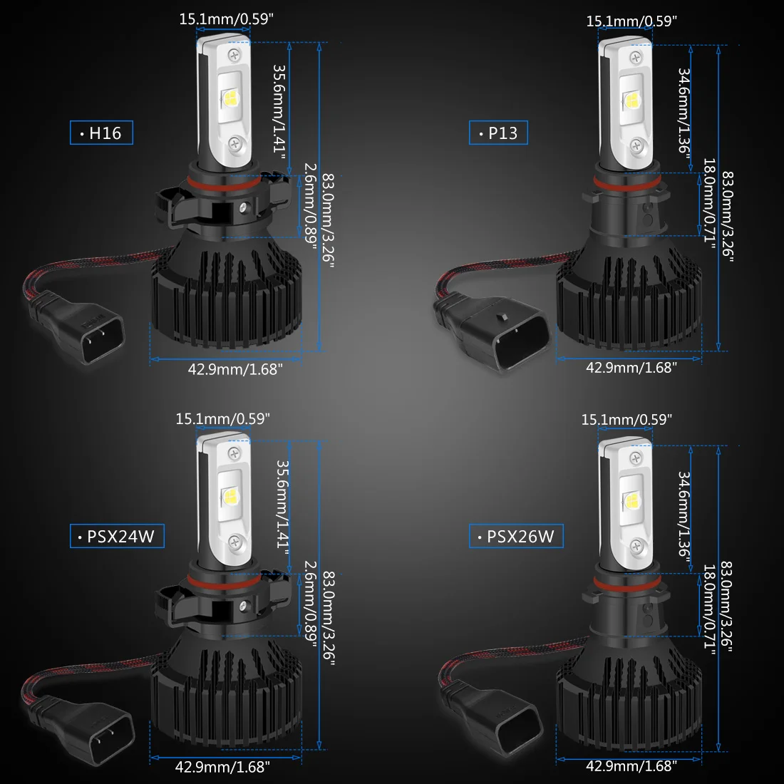 H4 16000Lm 60 Вт H7 H11 9005 HB3 светодиодный автомобильные лампы для передних фар Cree XHP50 чипы H7 H11 H16 5202 H13 PSX24W P13W PSX26W 9012 9007 светодиодный