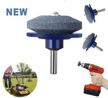 

Grinding Drill Sharpener Lawnmower Faster Rotary Drill Blade Sharpener Grinding Tool Garden Lawn Mower Parts