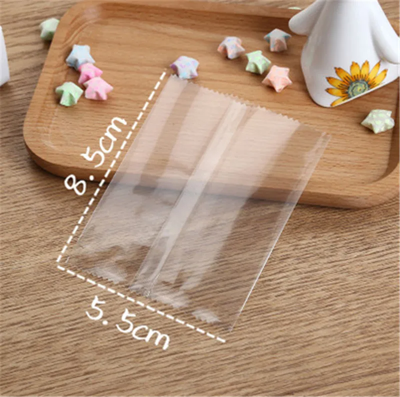 100 Stück dicke, transparente, maschinell versiegelte Keksverpackung, Cranberry-Keks, Mondkuchen, handgefertigte Seifenbeutel – Detail 2