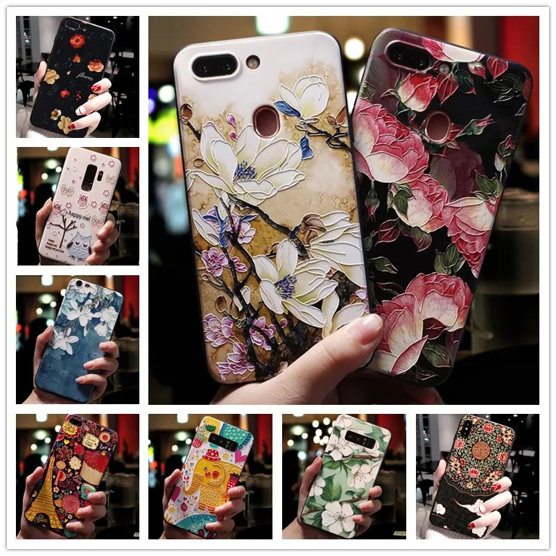 

For OPPO F5 Case 3D Flower Emboss Silicone Phone Cases For OPPO F5 Youth Cover Soft for Oppo F7 F9 OPPOF5 OPPOF7 Realme 5 Pro