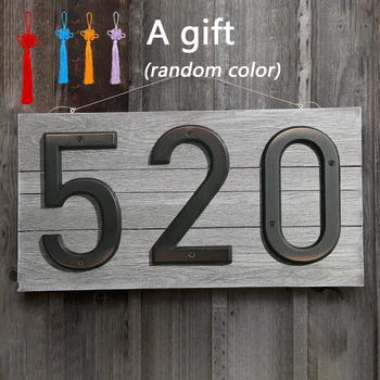 

6 in. Very Big House Number Plate Outdoor Door Address Number Anti-Rust Screw Mounted Outdoor Address Sign Figures for the House