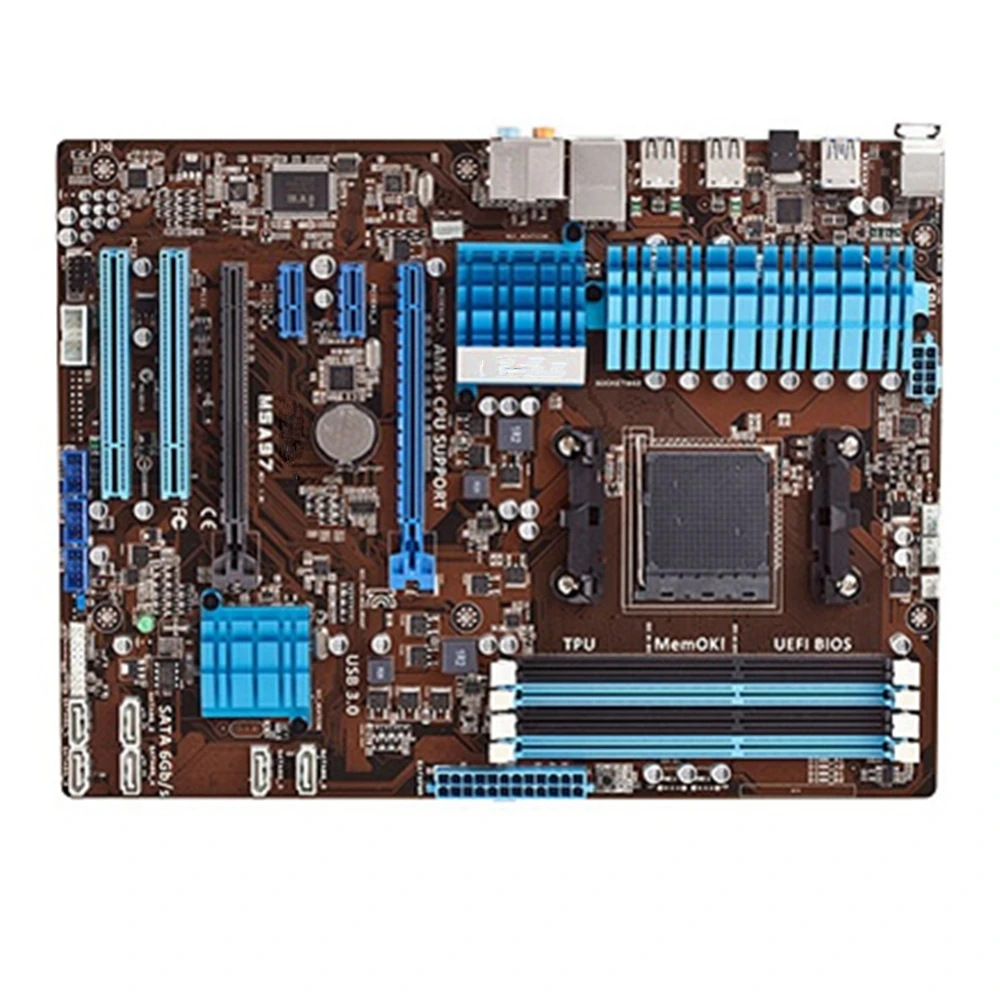 Для ASUS M5A97 оригинальная настольная материнская плата 970 разъем AM3 + DDR3 USB3.0 SATA3 |