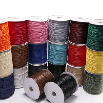 

10M Dia 1.0-2.0mm Waxed Cotton Cord Waxed Thread Cord String Strap Necklace Rope Bead DIY Jewelry Making for Bracelet Necklace