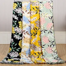 Платье атласное шифоновое платье глянцевая ткань необычный принт Мягкий Гладкий скользящий материал ткань дышащая DIY ткань