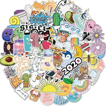 

75PCS Beautiful Stickers Pack For Vsco Girl Pegatina On Laptop Guitar Luggage Skateboard Car Cute Sticker