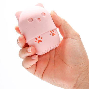

Beauty Powder Puff Blender Holder Sponge Makeup Egg Case Portable Soft Silicone Cosmetic Blender Sponge Box