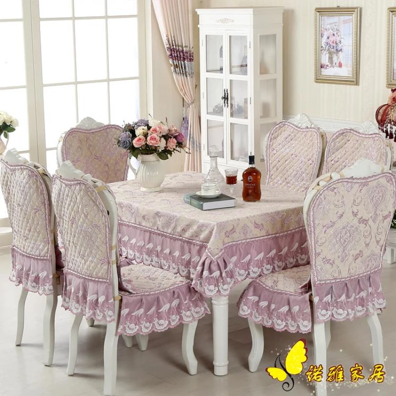 2017 New Arrival Table Cloth High Towel Quality Lace Tablecloth Decorative Elegant purple Cover | Дом и сад