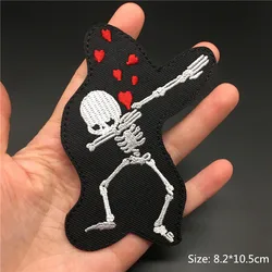 Rock Music Disco DJ Embroidered Punk Iron - On Clothing Patches - Headset & Guitar Design Appliques (Nickel)
