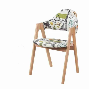 

Dining table and chairs casual coffee computer Nordic creative fabric desk