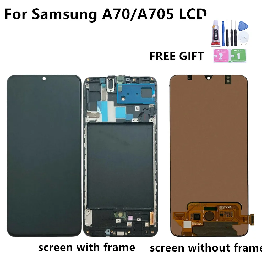 6,7 'для samsung Galaxy A70 ЖК-дисплей A705 A705F SM-A705F Дисплей кодирующий преобразователь сенсорного экрана в сборе A70 для samsung A70 ЖК-дисплей A705DS