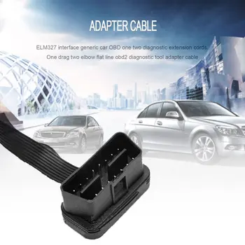 

Portable OBD2 Extension Cord One-divided-two Connection Adapter Wire 16-pin Diagnostic Cable for OBD Interface Car Model