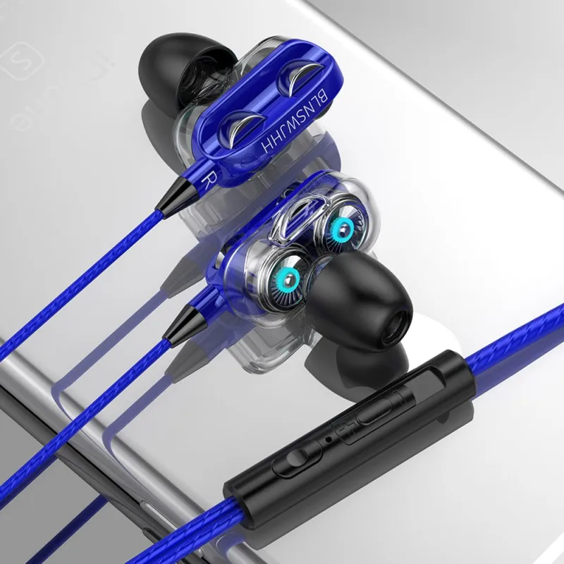 3.5mm Stereo Wired Earphone For Samsung Xiaomi High Bass 6D In-Ear Earphones Earbuds Sport Sports Headphone | Электроника