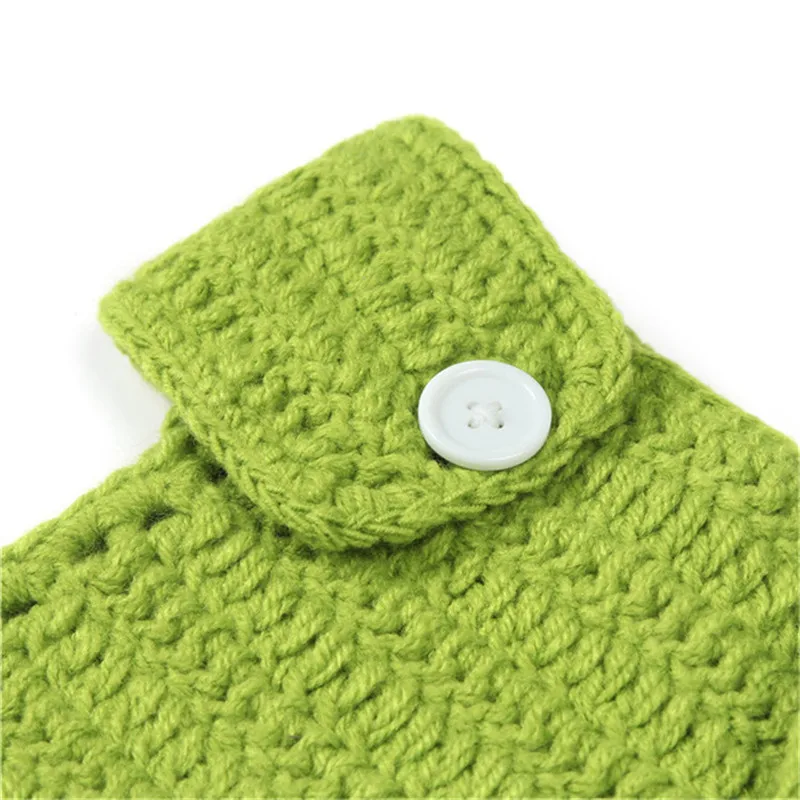 Cute Owls Puppy Dog Frogs Clothes Newborn Photography Props Baby Infant Hat Shorts Crochet Knitted Clothing Set Photo Accessories (21)