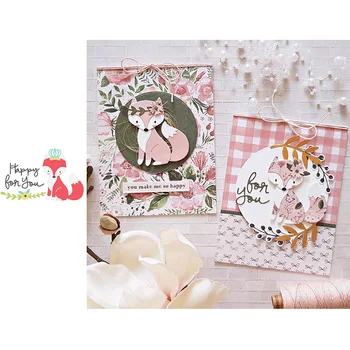 

Cute Animal Fox Metal Cutting Dies for Scrapbooking and Card Making Paper Embossing Craft New 2020 die cuts