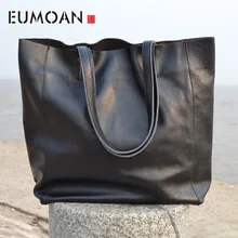 EUMOAN HRetro ручная работа, оригинальная Большая вместительная сумка для покупок из воловьей кожи, сумка на плечо, кожаная сумка, большая сумка