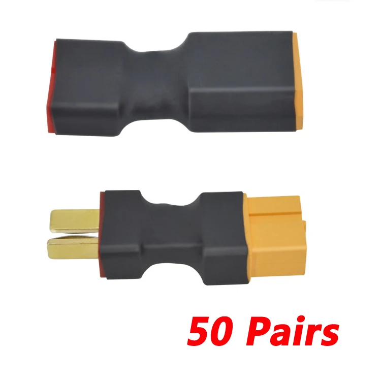 50 Pairs 25/50/100 пар XT60 женский нескользящий T штекер разъем XT60 мужчина к Non-slip гнездовой разъем два штекер Адаптер - Цвет: 50 Pairs