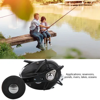 

Saltwater Sea Ocean Fishing Accesories Baitcasting Fishing Reel High Speed 7.2:1 Water Drop Wheel Left/Right Handed 4+1BB
