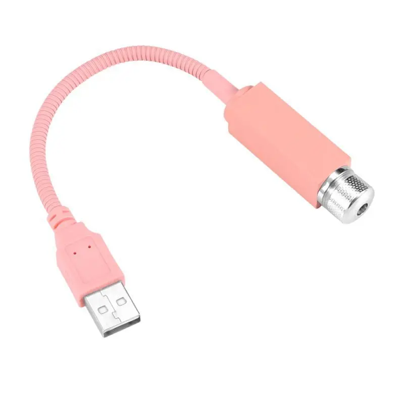 pink light B Звездный светильник, автомобильный интерьерный светильник, светодиодная декоративная проекция, атмосферная лампа, USB автомобильная крыша, Галактический Звездный проекционный Романтический ночной Светильник - Emitting Color: pink light B