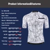 KEMALOCE Breathable Unisex White Cartoon Cat Cycling Jersey Spring Anti-Pilling Eco-Friendly Bike Clothing Top Road Team Bicycle 2