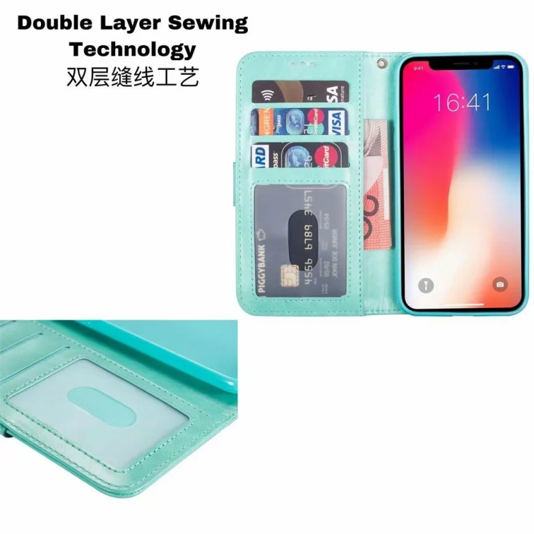 Телячья кожа+ ТПУ Флип Бумажник стиль чехол для телефона для iphone 6 6S 7 8 Plus X Xs Max XR телефон из натуральной кожи чехол и сумка