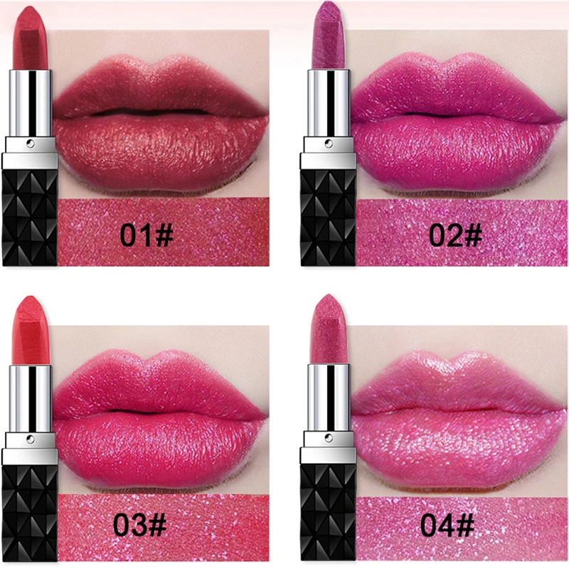 Waterproof Long Lasting tattoo nude matte lipstick Brand Lips tint Makeup labiales batom maquiagem Glitter lip 3