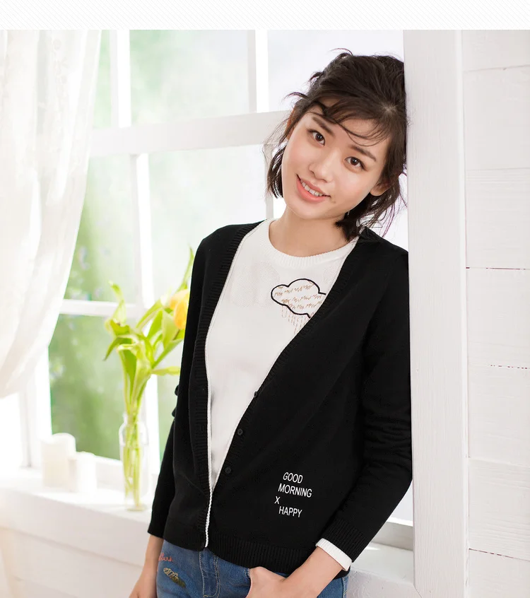 INMAN Autumn New Arrival Literary Long Sleeve Thin Women Cardigan
