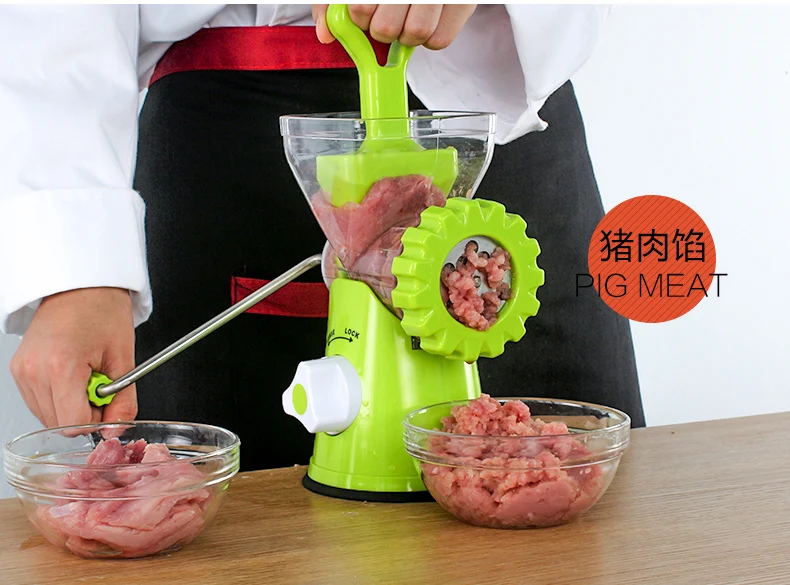  DIY Multifunction Manual Meat Grinder Spice Vegetable Chopper Sausage Meat Mincer Blade Cooking Cut - 4000367700918